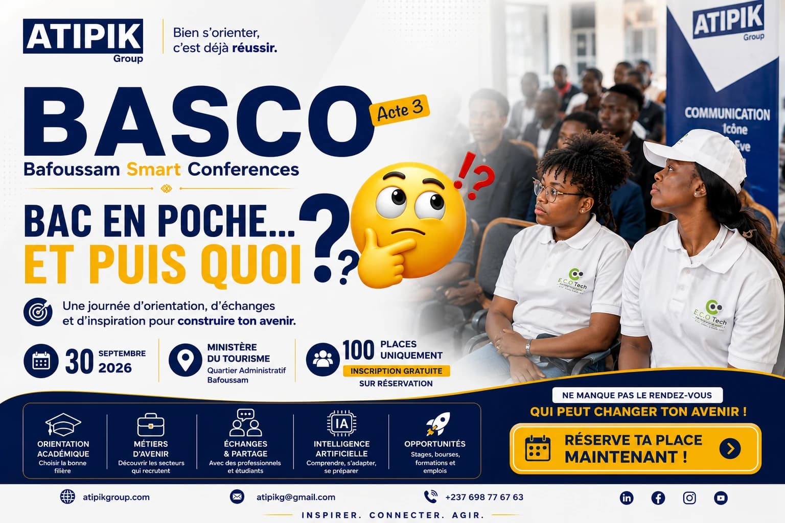 Flyer principal BASCO Acte 3 — Bac en poche et puis quoi, version PC