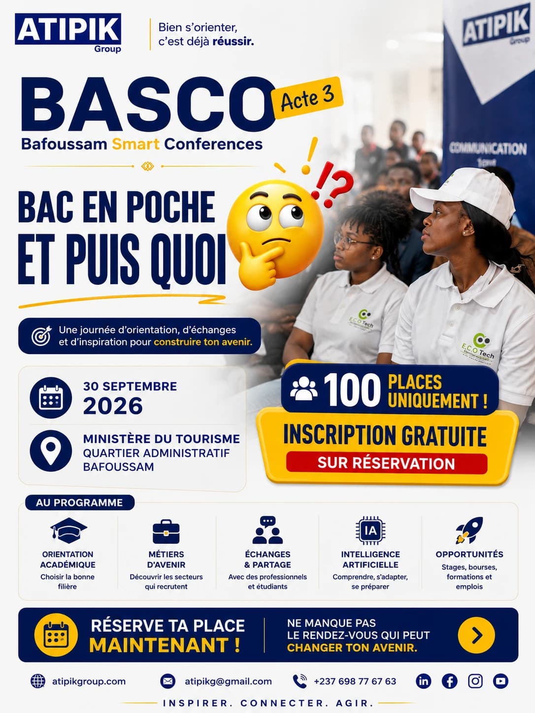 Flyer principal BASCO Acte 3 — Bac en poche et puis quoi
